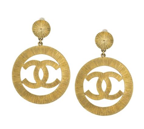 chanel gold dangle earrings replica|most collectible chanel earrings.